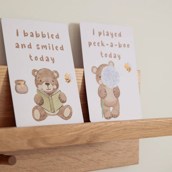 Living Textiles Milestone Cards - Cuddly Bear