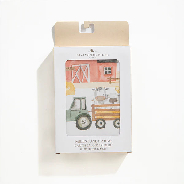 Living Textiles Milestone Cards - Tractor Ride