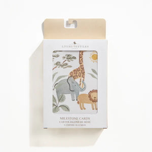 Living Textiles Milestone Cards - Wild Safari