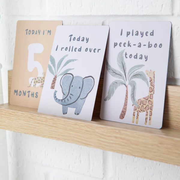 Living Textiles Milestone Cards - Wild Safari