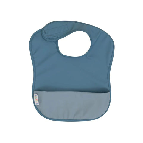 All4Ella Recycled Pouch Bib - Blue