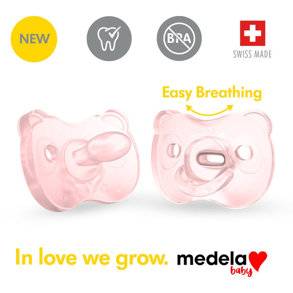 Medela Baby Soothers - Soft Silicone Duo Pink