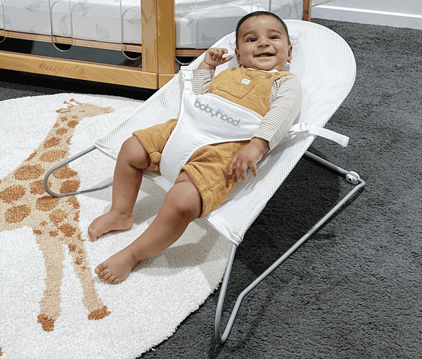 Babyhood Safety Mesh Bouncer - Toasted Almond