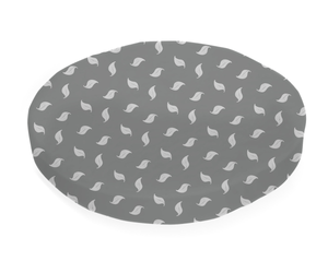 Amani Bebe Organic Round Fitted Sheet – White Leaf