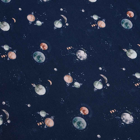 Snuggle Hunny Organic Fitted Cot Sheet - Milky Way