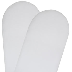 Living Textiles 2-pack Moses/Pram Fitted Sheet - White