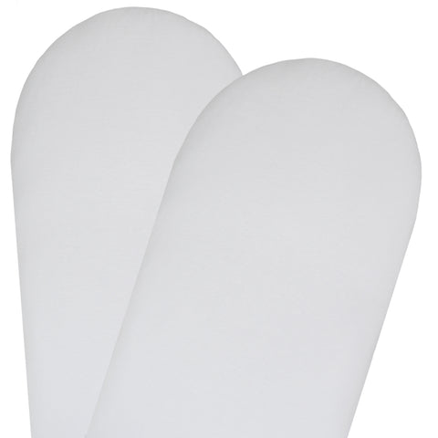 Living Textiles 2-pack Moses/Pram Fitted Sheet - White