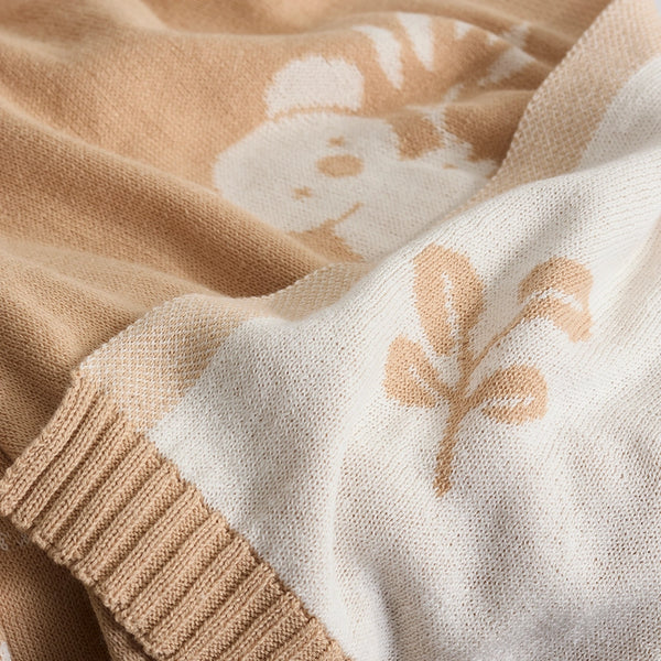 Living Textiles Pram Knitted Blanket - Australiana