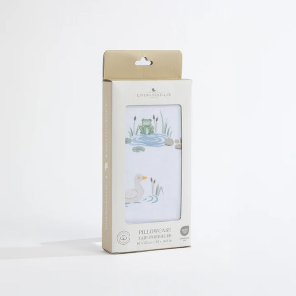 Living Textiles Organic Toddler Pillowcase - Goosey Goosey