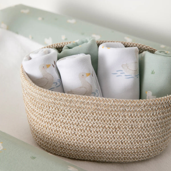 Living Textiles 3pk Wash Cloths - Goosey Goosey
