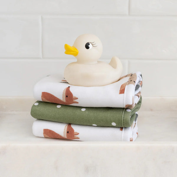 Living Textiles 3pk Wash Cloths - Forest Retreat
