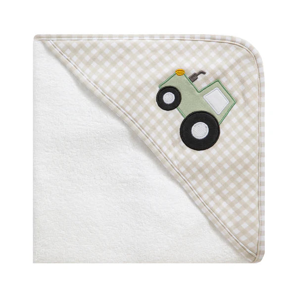 Living Textiles Hooded Towel - Tractor Ride