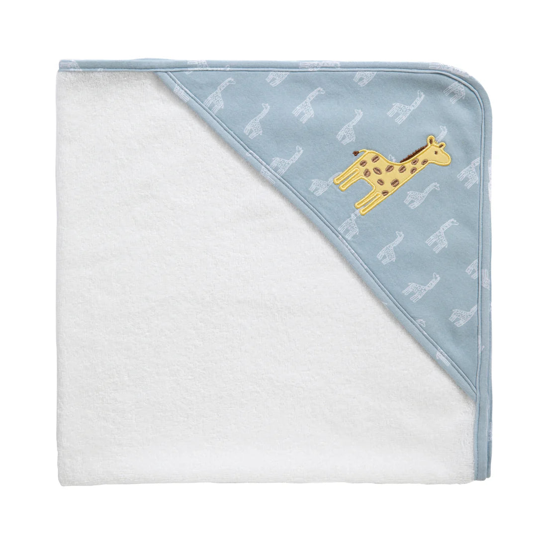Living Textiles Hooded Towel - Giraffe Applique - Wild Safari