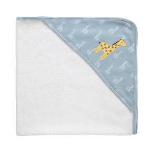 Living Textiles Hooded Towel - Giraffe Applique - Wild Safari
