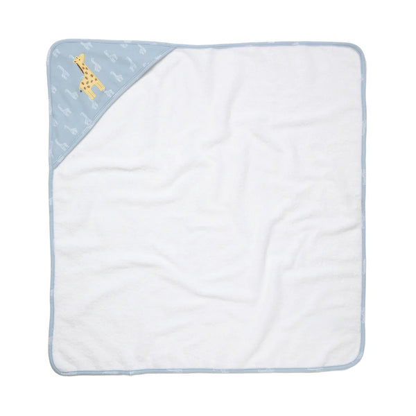 Living Textiles Hooded Towel - Giraffe Applique - Wild Safari