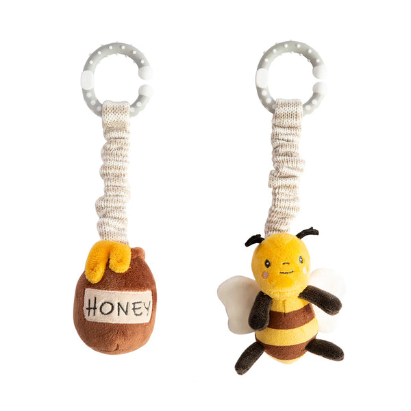 Living Textiles 2pk Stroller Toy - Bee & Honeypot