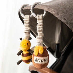 Living Textiles 2pk Stroller Toy - Bee & Honeypot