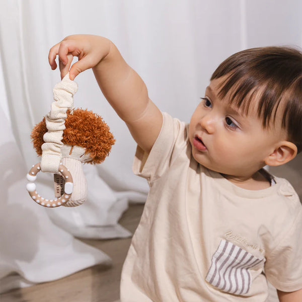 Living Textiles Mini Market 2pk Stroller Toy - Mushroom & Corn
