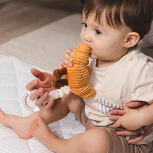 Living Textiles Mini Market 2pk Stroller Toy - Coffee & Croissant