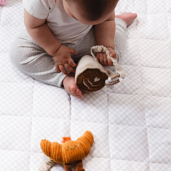 Living Textiles Mini Market 2pk Stroller Toy - Coffee & Croissant