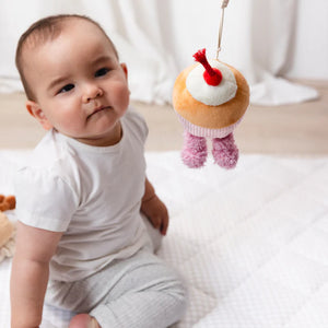 Living Textiles Mini Market 2pk Stroller Toy - Ice Cream & Cupcake