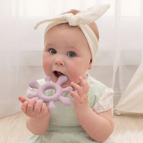 Playground Silicone Splash Teether - Dusty Mauve Lilac