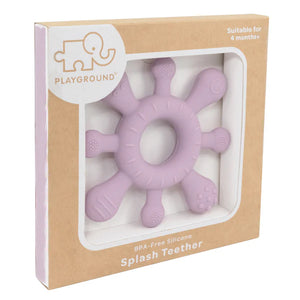 Playground Silicone Splash Teether - Dusty Mauve Lilac