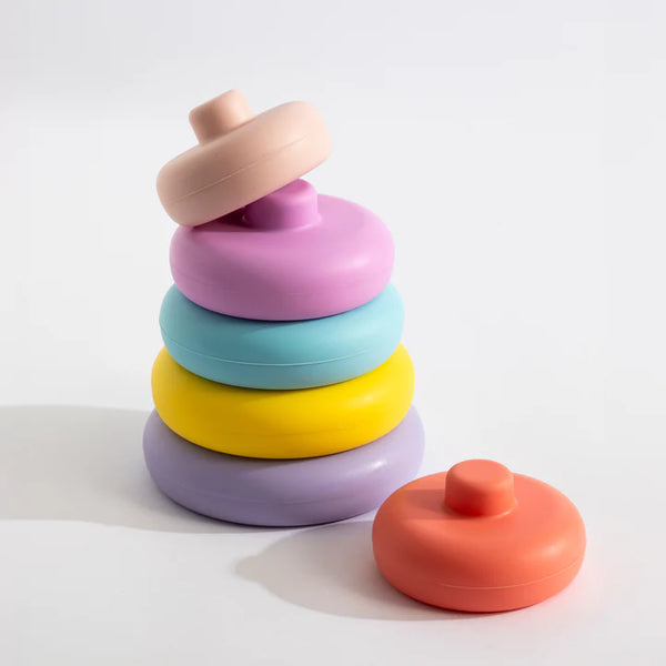 Playground Silicone Stacking Tower Ring - Sorbet