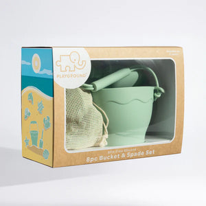 Playground 8pc Silicone Bucket Set - Light Sage