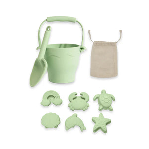 Playground 8pc Silicone Bucket Set - Light Sage