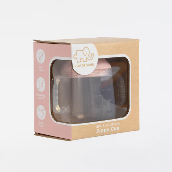 Playground Silicone Sippy Cup - Light Pink