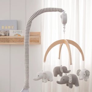 Living Textiles Musical Mobile Set - Elephants