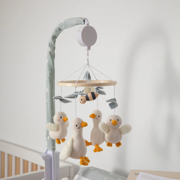 Living Textiles Musical Mobile Set - Goosey Goosey
