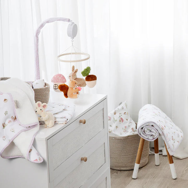 Living Textiles Musical Mobile Set - Whimsical Wonderland