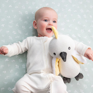 Living Textiles Australiana Knitted Toy - Colin the Cockatoo