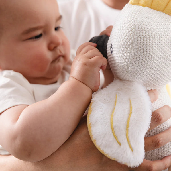 Living Textiles Australiana Knitted Toy - Colin the Cockatoo