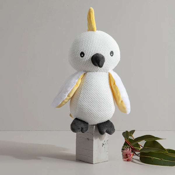 Living Textiles Australiana Knitted Toy - Colin the Cockatoo