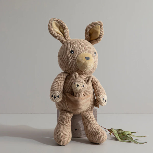 Living Textiles Australiana Knitted Toy - Kylie the Kangaroo