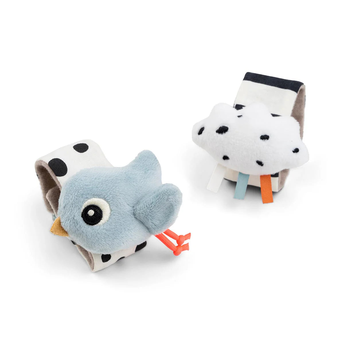 Done by Deer Wrist Rattle 2 Piece Set - Cloud Blue