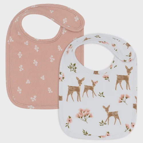 Living Textiles 2pk Baby Bibs - Sophia Garden