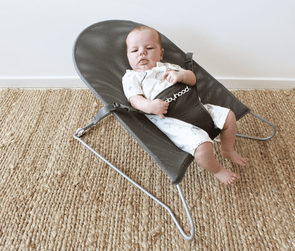 Babyhood Safety Mesh Bouncer - Toasted Almond