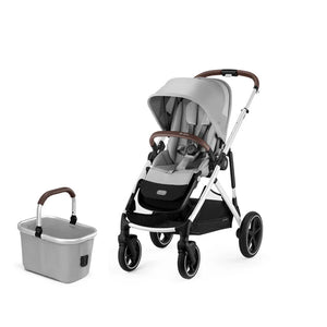 Cybex Gazelle Lava Grey Double + Bassinet - Ex Display