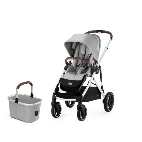 Cybex Gazelle Lava Grey Double + Bassinet - Ex Display