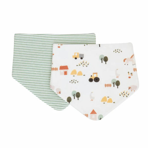 All4Ella Bandana Bibs 2pk - Country Farm