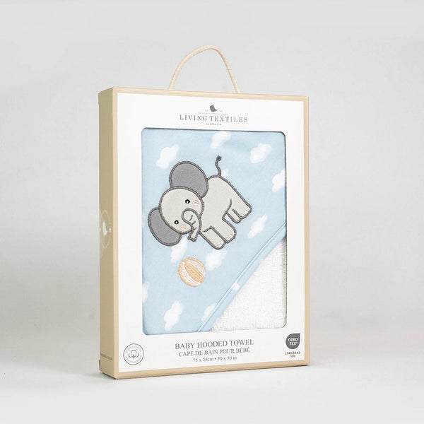 Living Textiles Hooded Towel - Elephant Playtime