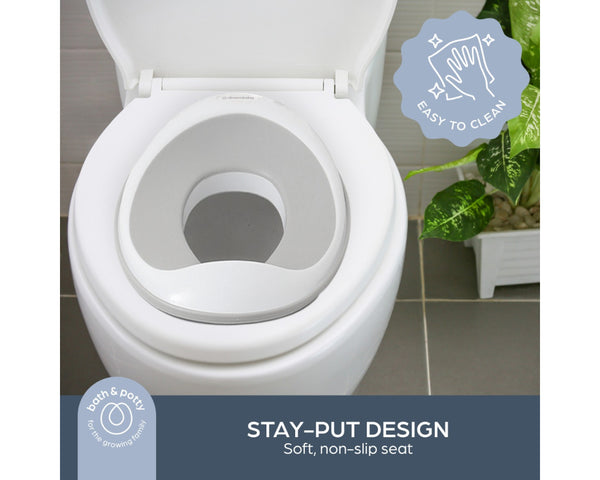 Dreambaby EZY-Toilet Trainer Seat - Grey/White