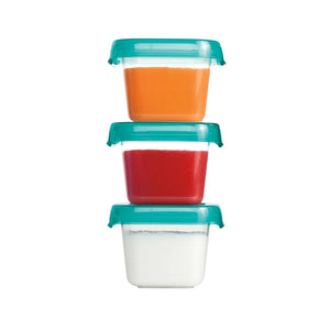 Oxo Tot 3PC Baby Blocks Freezer Storage Containers (2oz) - Teal