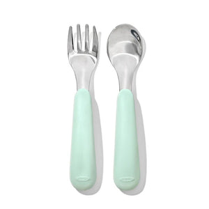 Oxo Tot Fork & Spoon Set - Opal