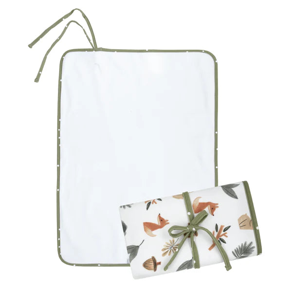 Living Textiles Foldable Waterproof Travel Change Mat - Forest Retreat