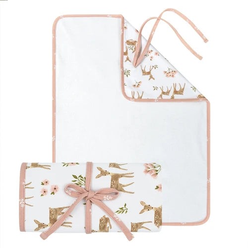 Living Textiles Foldable Waterproof Travel Change Mat - Sophia's Garden